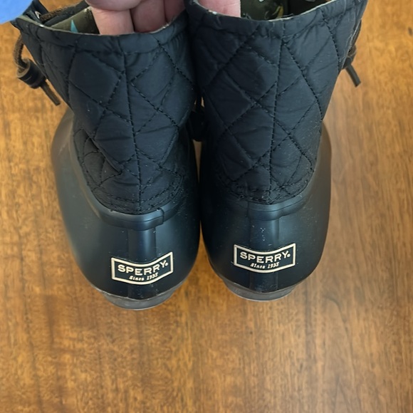 Sperry Saltwater Duck Boots Quilted Waterproof Rubber Sole - Picture 6 of 10
